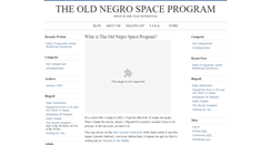 Desktop Screenshot of negrospaceprogram.com