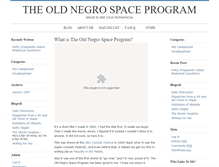 Tablet Screenshot of negrospaceprogram.com
